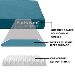 Surface polycanvas Furhaven imperméable, nettoyage facile.