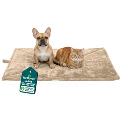 Furhaven ThermaNAP: coussin auto-chauffant chat grand creme, chaleur douce et réconfortante.