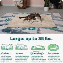 Furhaven ThermaNAP: surface quiltée douce pour repos apaisant.