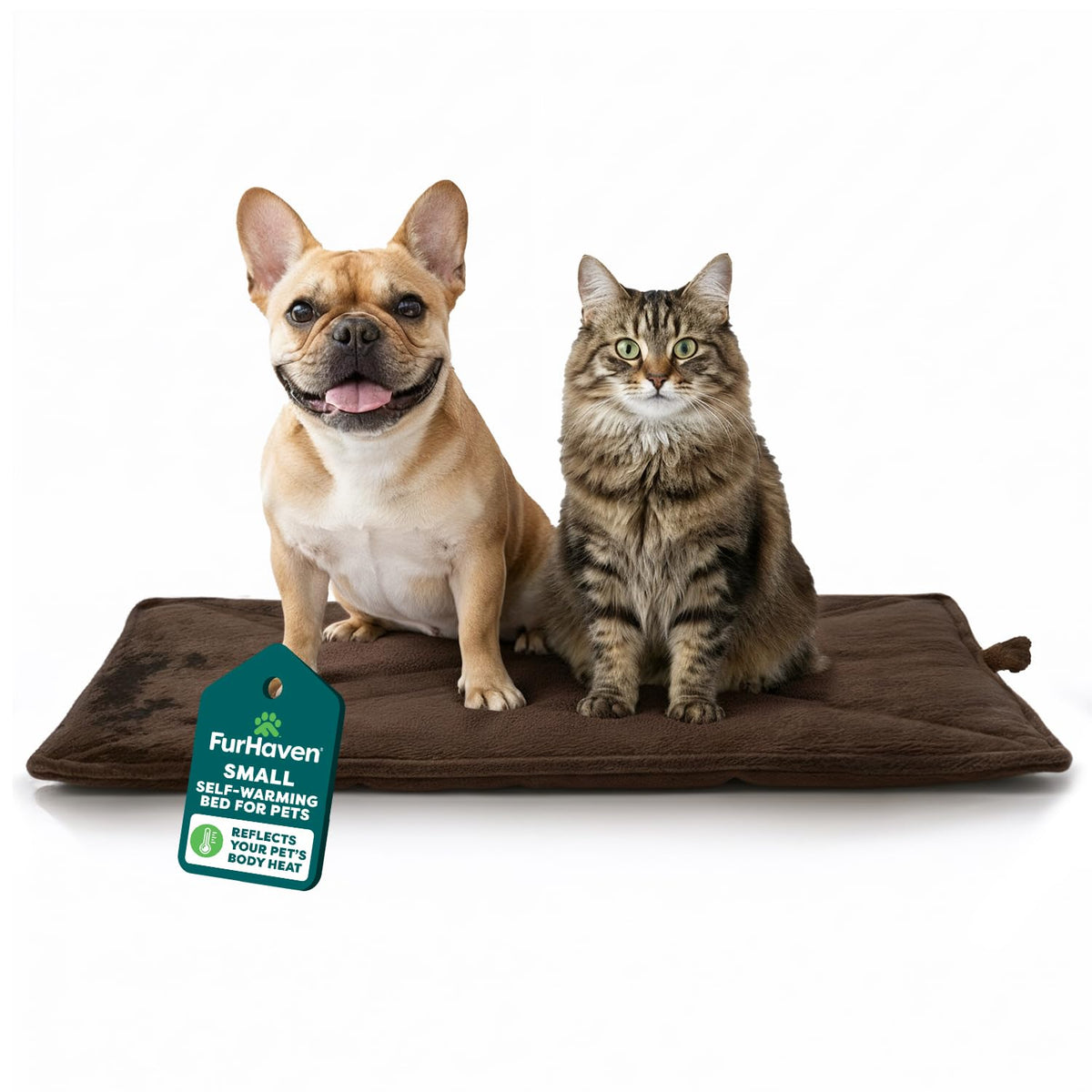 FurHaven ThermaNAP, tapis chat auto-chauffant pour repos profond et chaud.