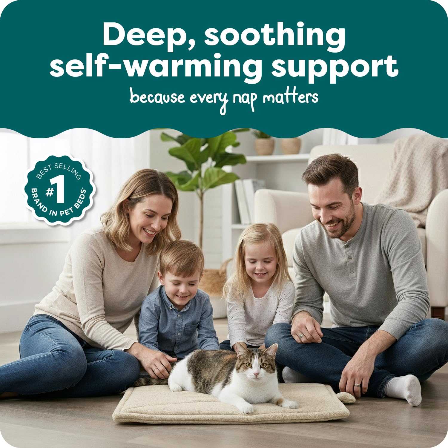 FurHaven ThermaNAP: tapis chat chaleur reflétée pour un sommeil réconfortant