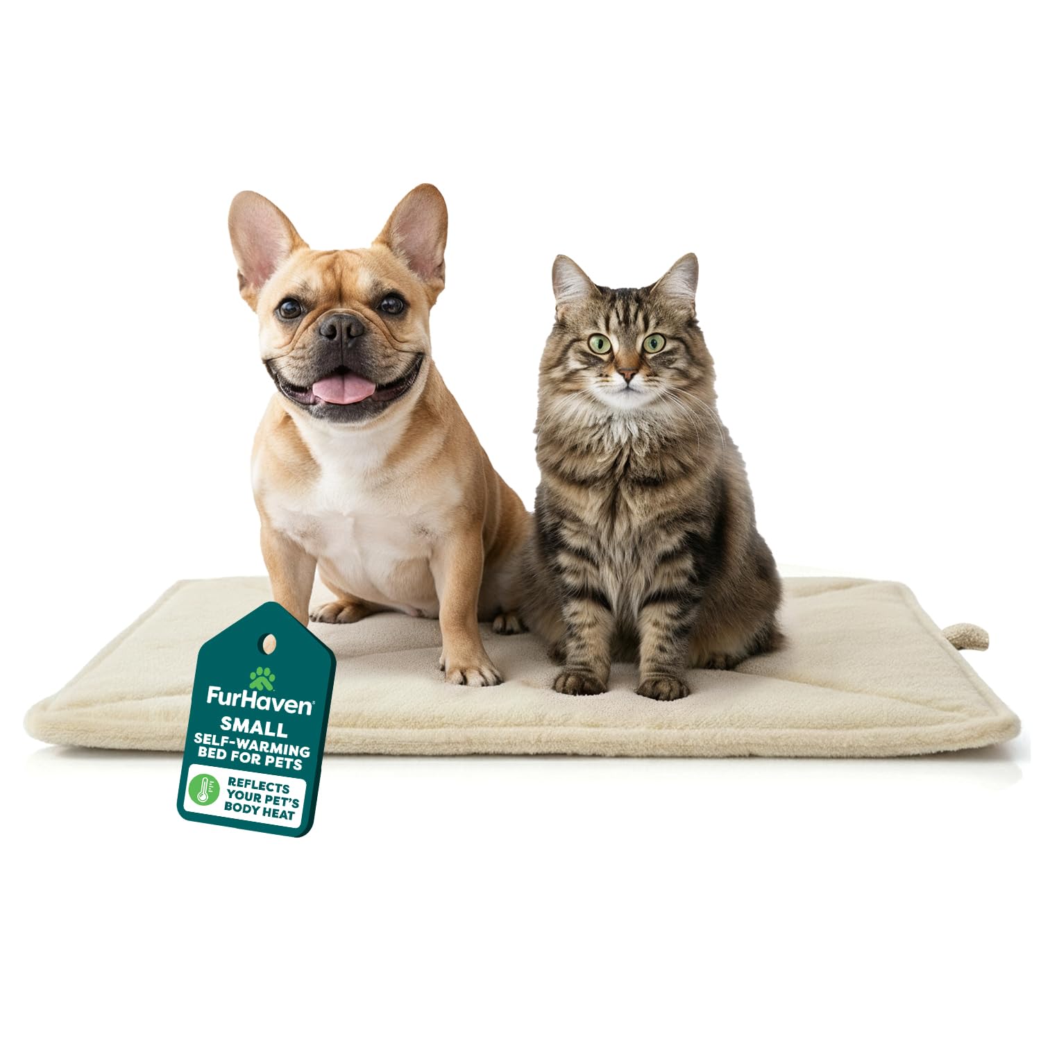 FurHaven ThermaNAP: tapis chat doux offrant chaleur sans électricité pour le repos