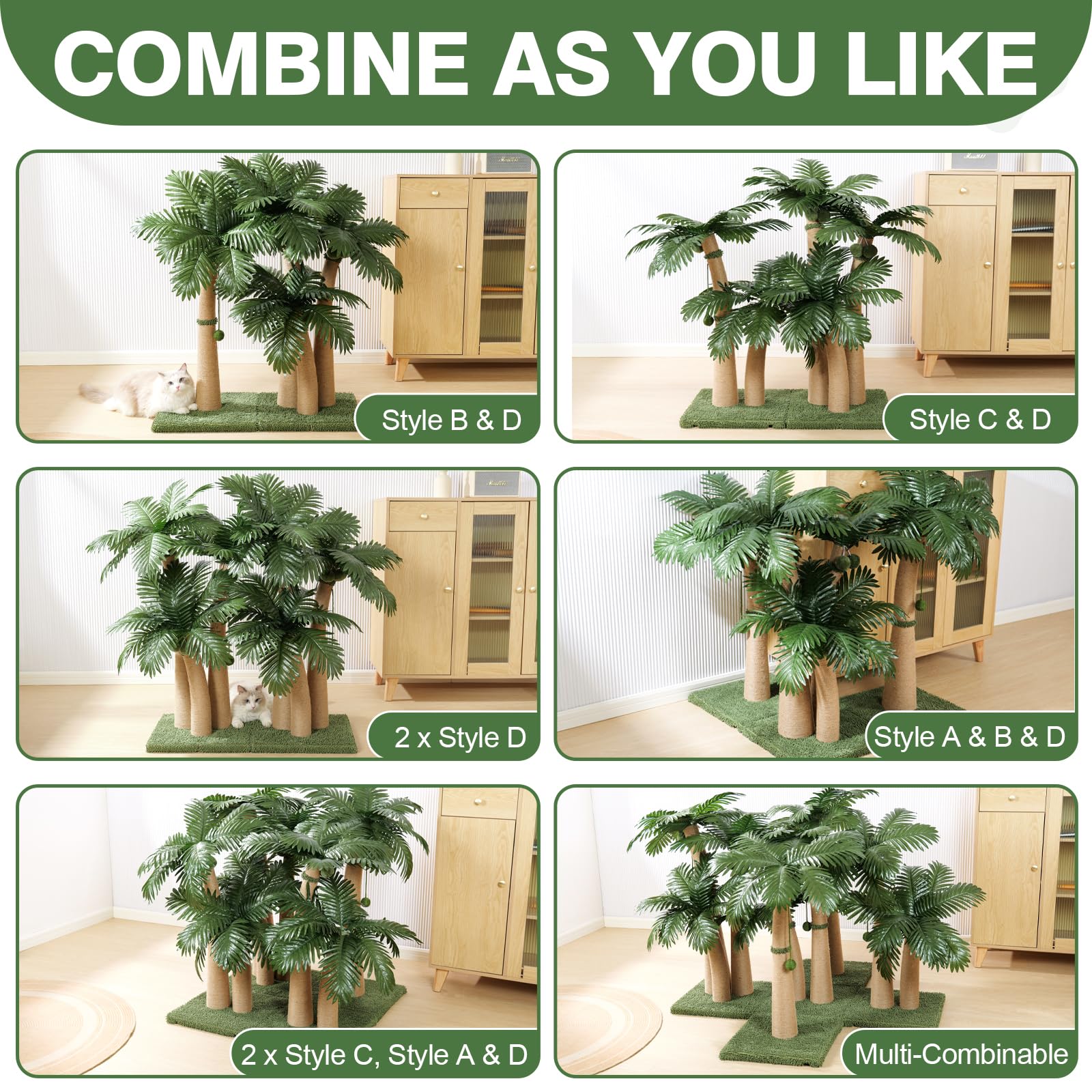 Furlogy Arbre-chat hauteur 40 pouces pour étirements et confort.