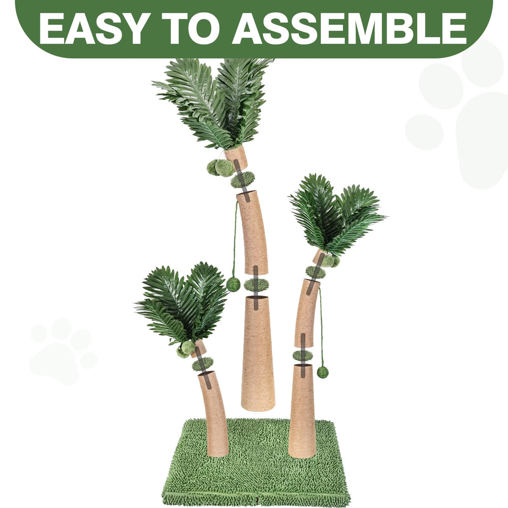 Furlogy Arbre-chat sisal naturel pour griffes renforcées et intérieur élégant.