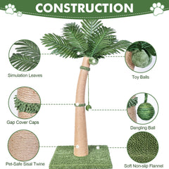 Furlogy poste with sisal naturel, griffage durable et protection des surfaces.