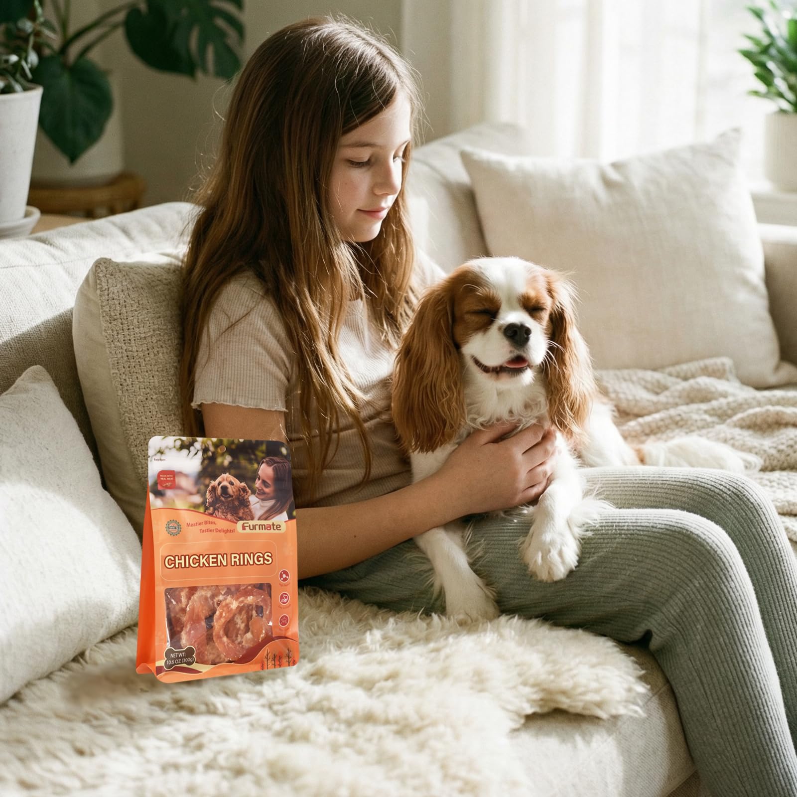 Furmate Anneaux Poulet Pour-Chien: adaptes a tous les chiens.