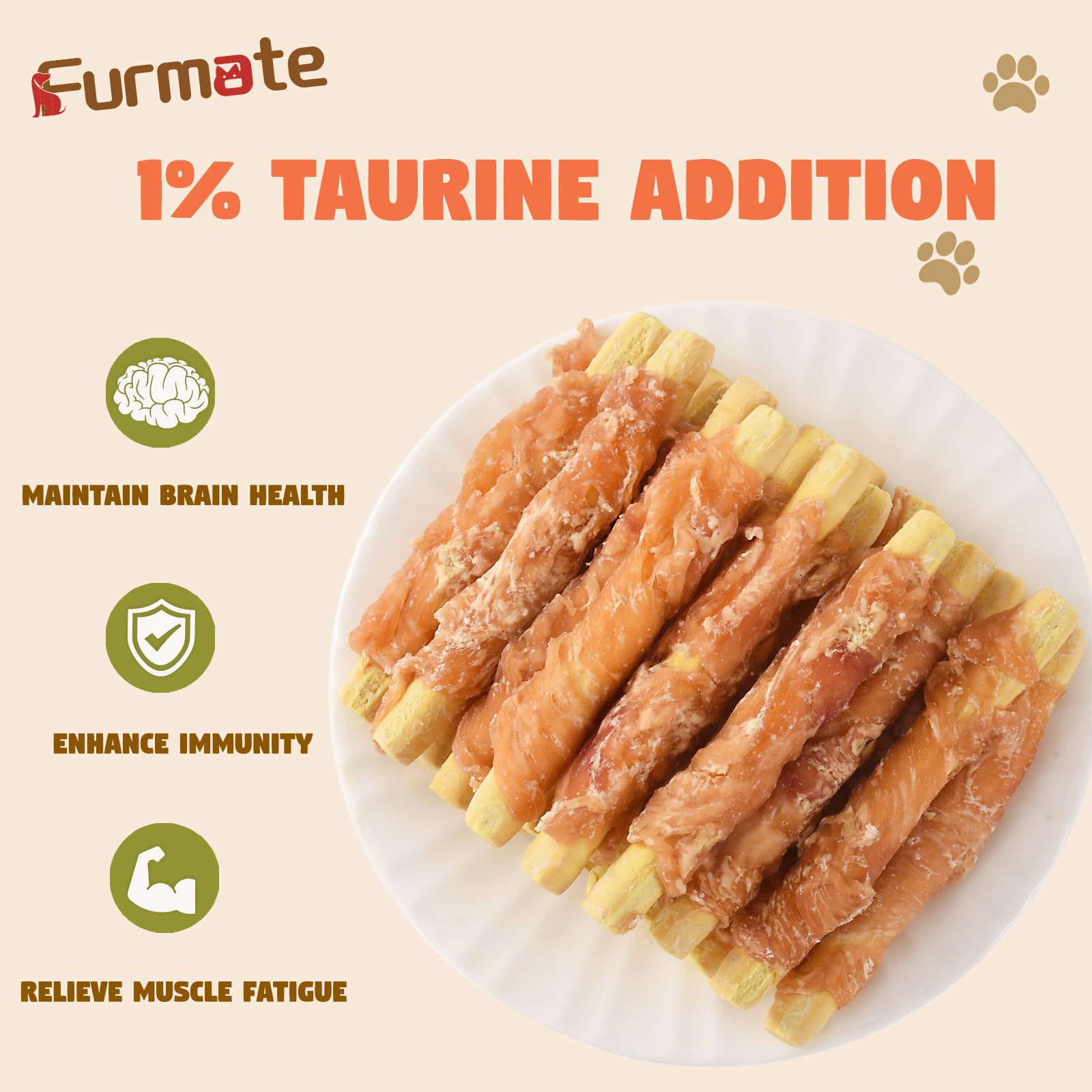 Friandise Furmate citrouille premier plan, goût naturel et nutrition équilibrée.