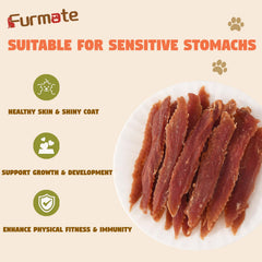 Furmate Canard Jerky Tenders Morceaux faciles à portionner pour chiens