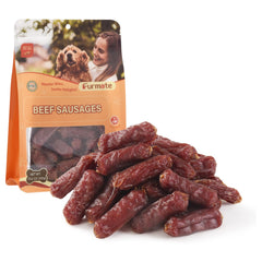 Friandise Furmate-chien saucisse boeuf moelleuse, idéale pour récompenser lors de l'entraînement.
