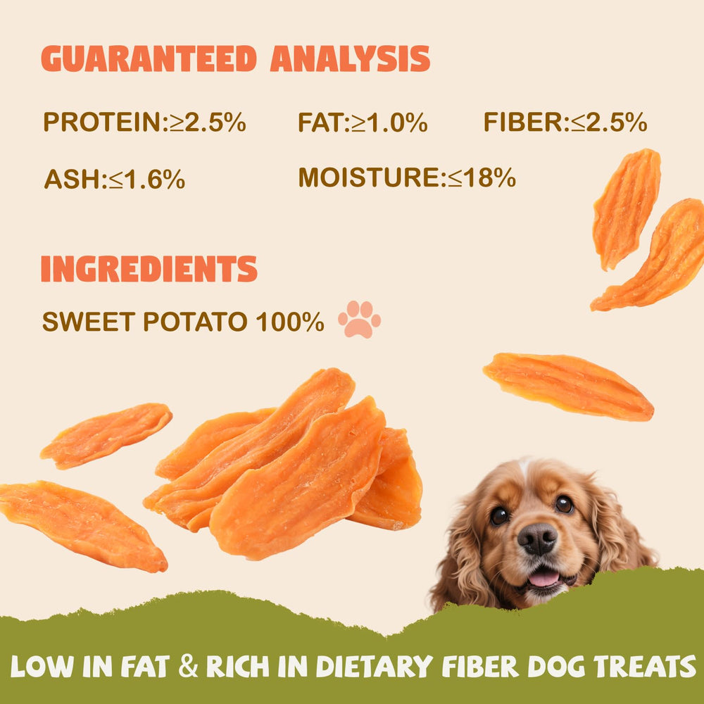 Furmate, snack sain pour entraînement canin avec patate douce séchée.