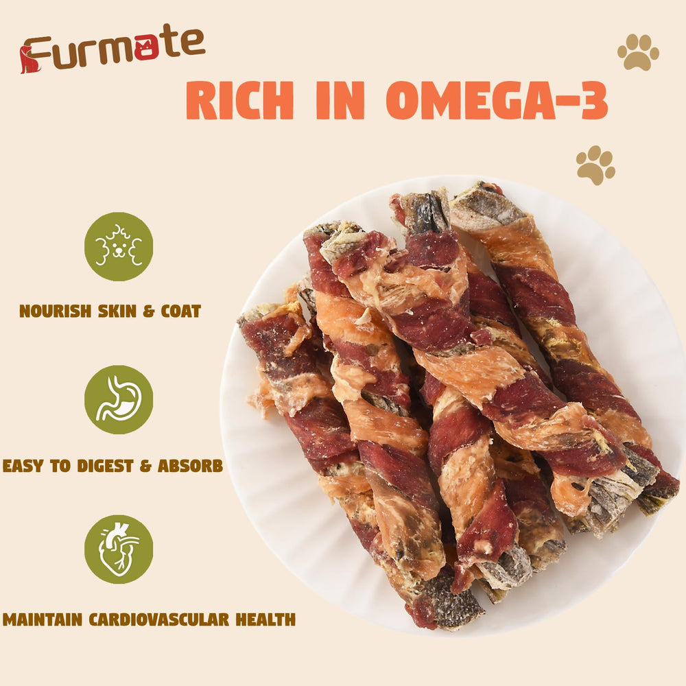 Friandises Furmate poisson omega-3: soutien potentiel du pelage et de la peau.