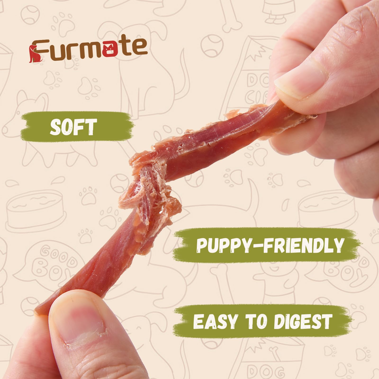 Furmate tranches-canard-faible-graisse : récompense légère et protéinée.