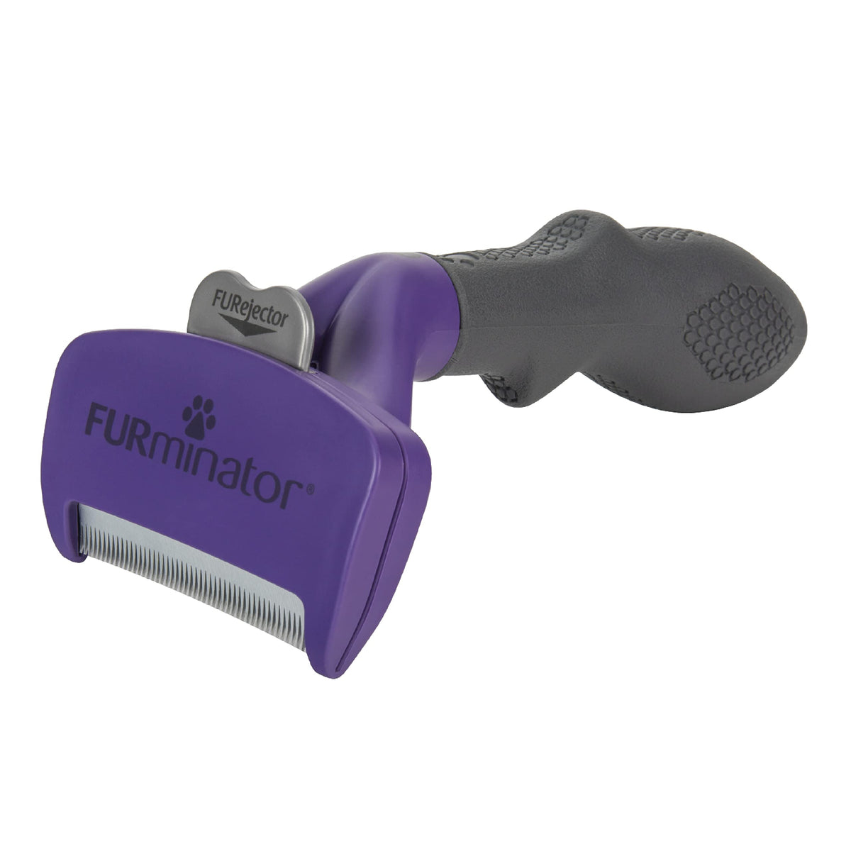 FURminator outil deshedding en action sur chat poil long et grand