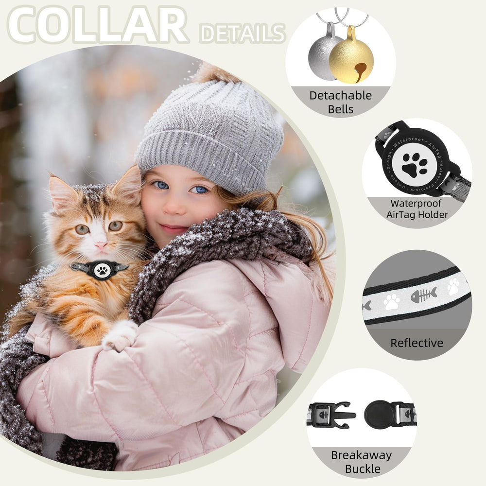 Collier Furrigo AirTag visibilite nocturne pour sorties sécurisées.