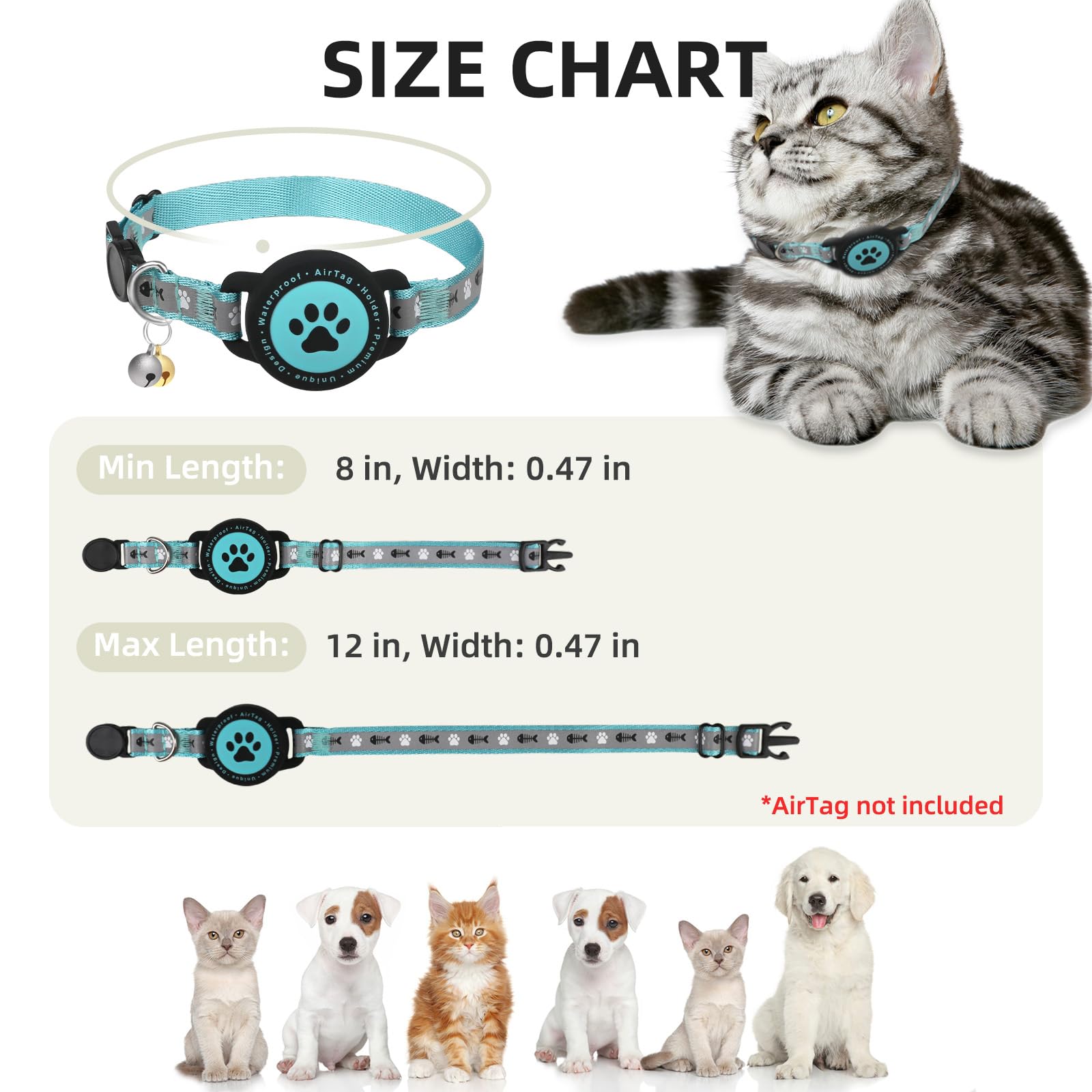 Collier Furrigo chaton leger et doux pour balades