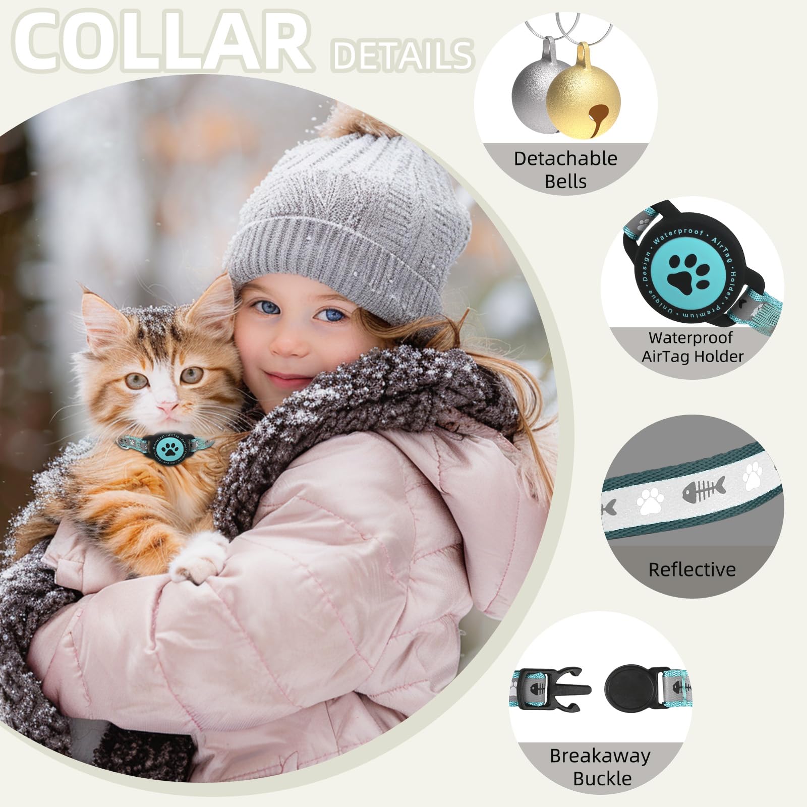 Collier Furrigo chat porte-airtag integre
