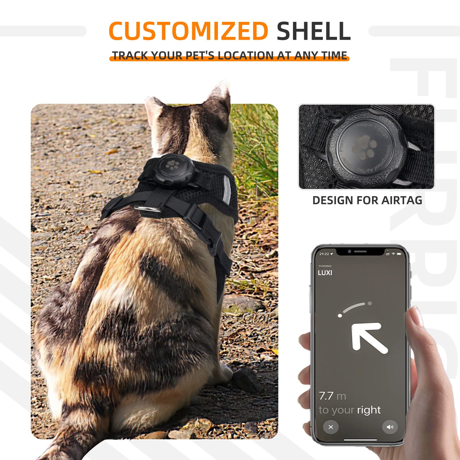 Boîtier AirTag étanche Furrigo pour protéger votre AirTag.