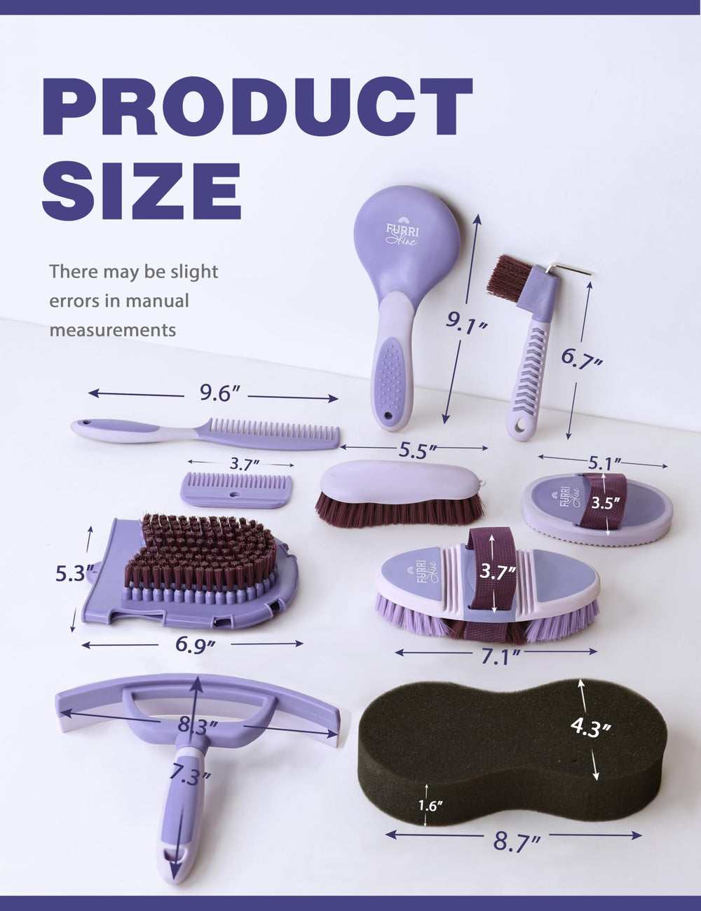 Accessoires dressage Furrishine – kit polyvalent pour routine équestre