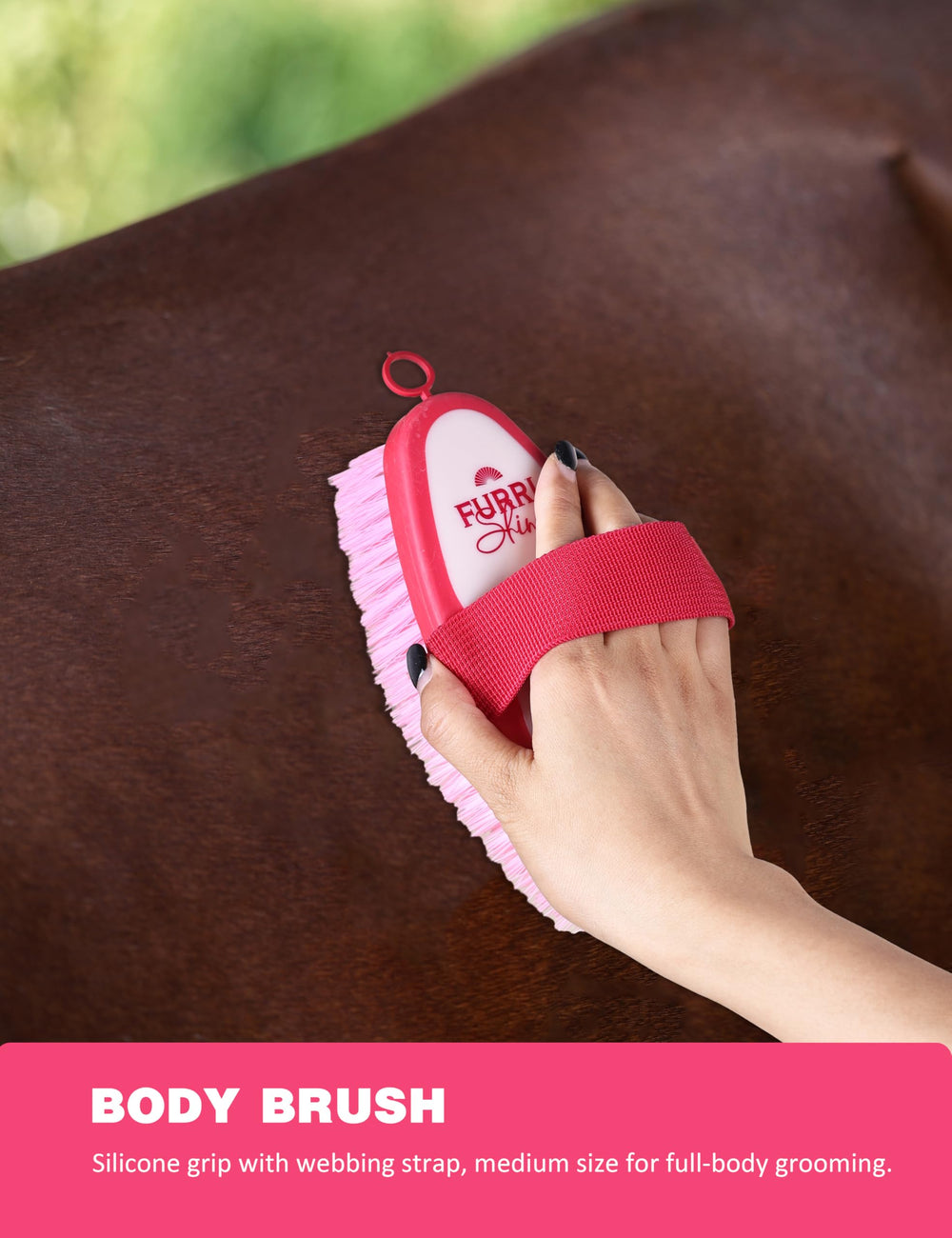 Brosse confort silicone Furrishine offre douceur et efficacité lors du brossage.