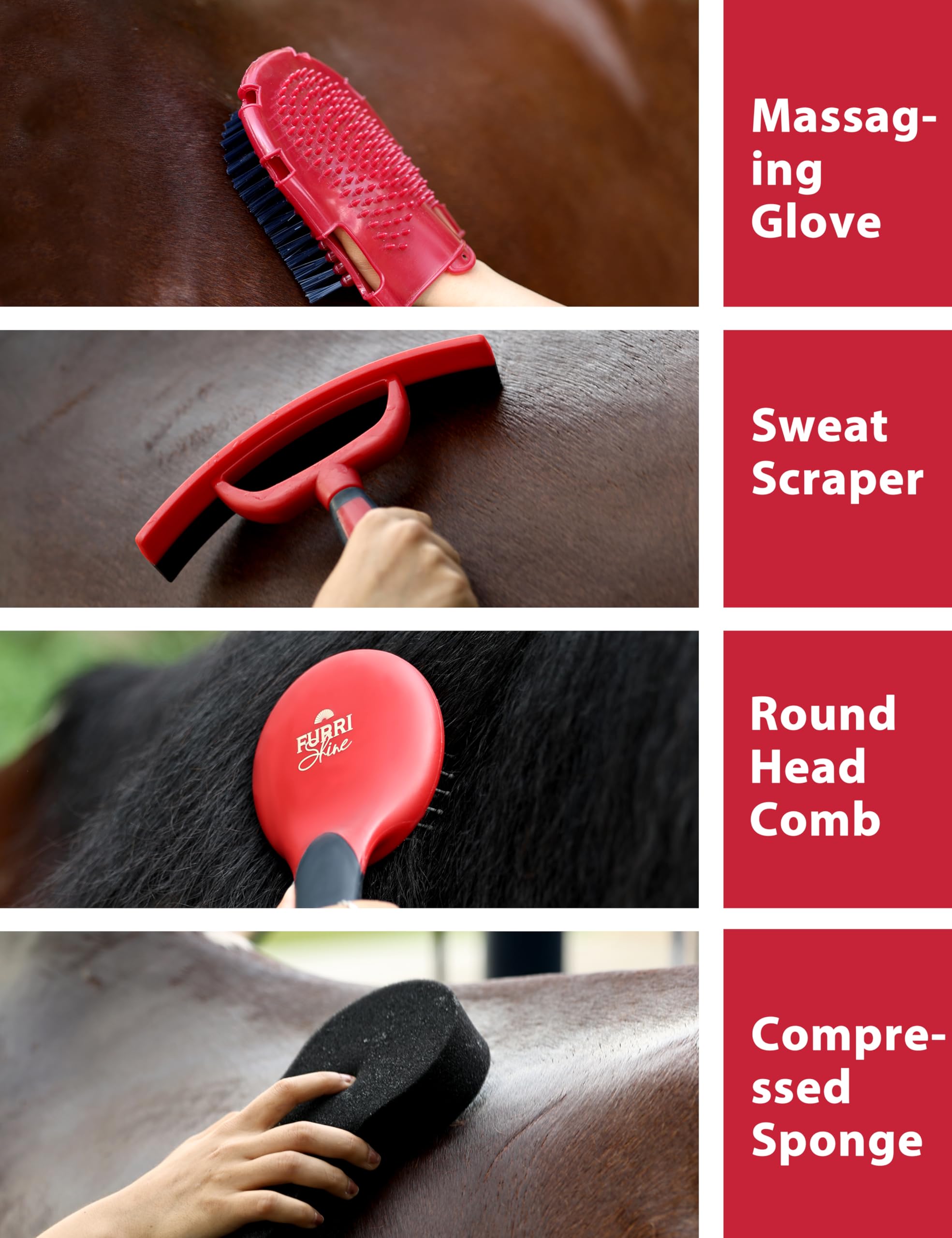 Brosses à poils denses Furrishine, efficacité durable pour éliminer poussière et saleté.