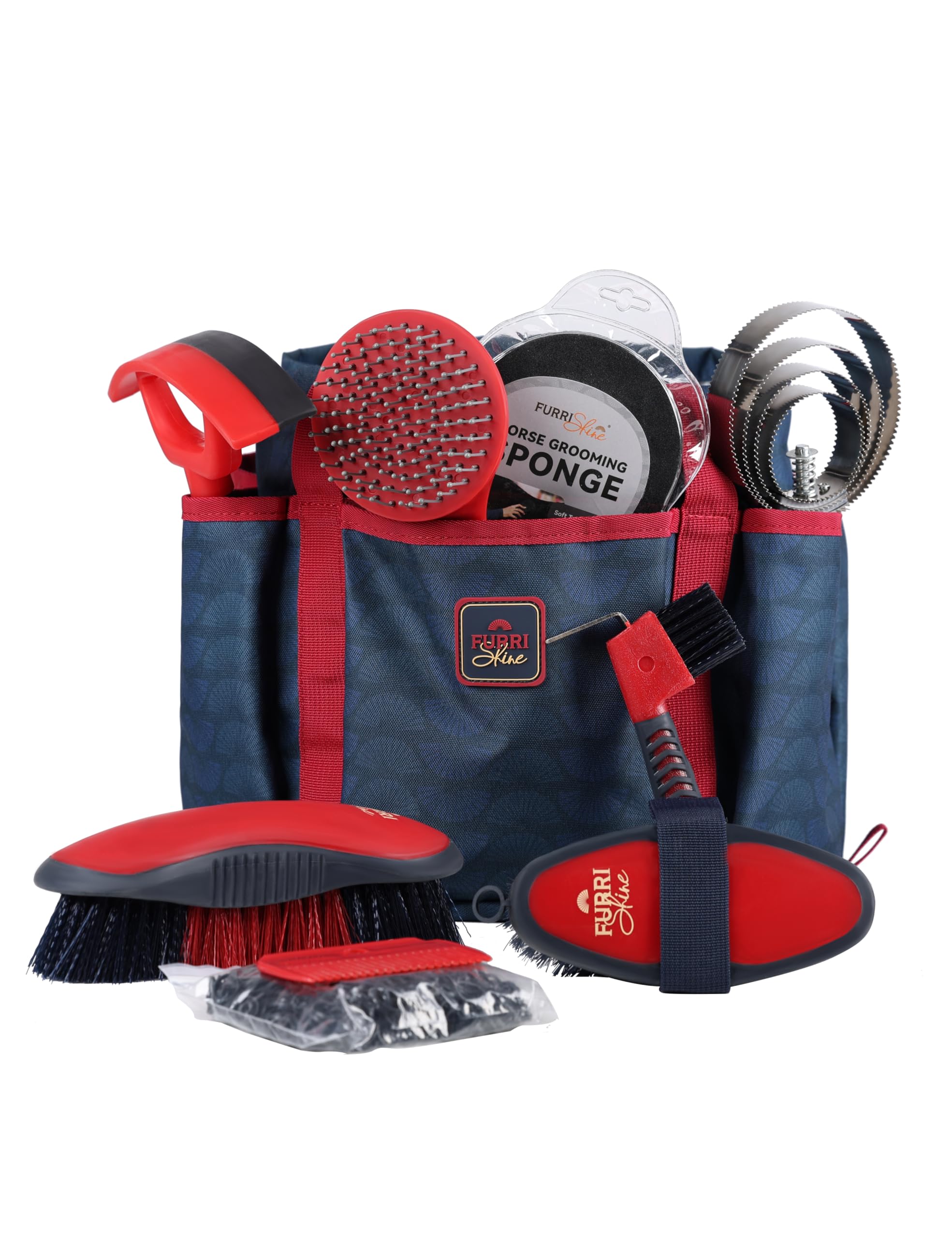 Furrishine kit cheval 9 pièces – ensemble prêt au toilettage quotidien