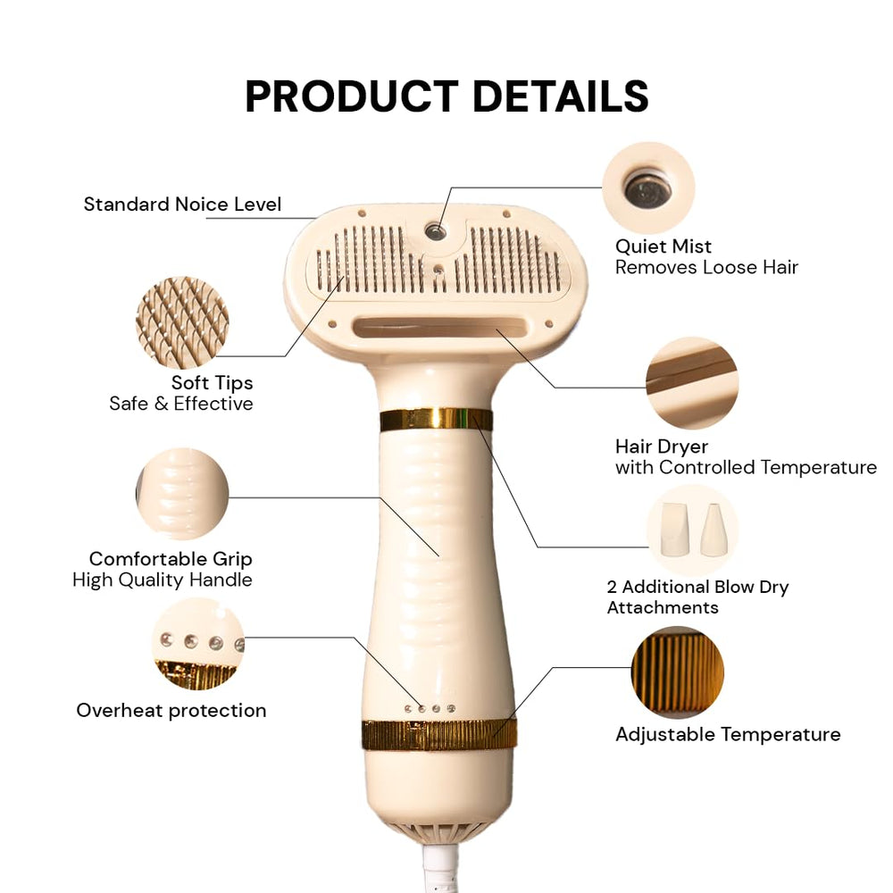 Brosse auto-nettoyante Furrituals, nettoyage rapide après grooming.