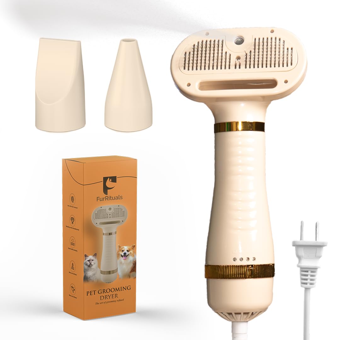 Brosse vapeur Furrituals pour chiens et chats, soin hydratant et démêlage en douceur.