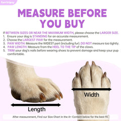 Bottes Furrtripsy pour chien imperméables et légères, idéales par temps pluvieux.