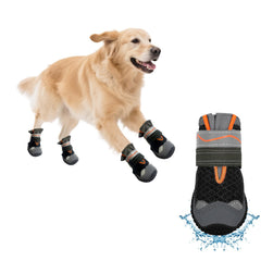 Bottes Furrtripsy imperméables protégeant les pattes sur surfaces chaudes.