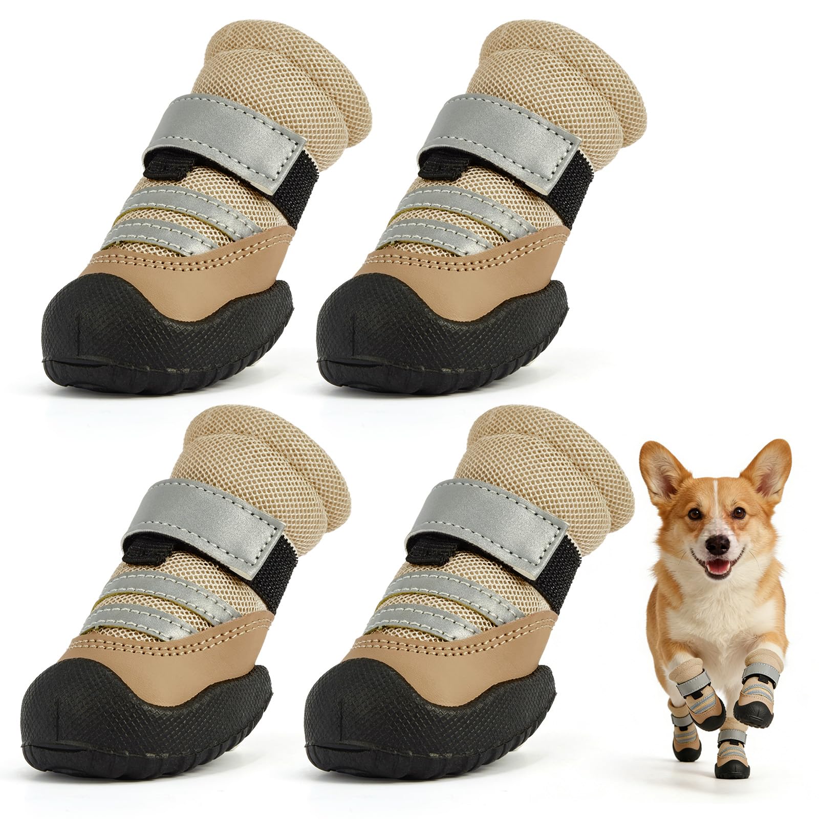 Bottes Furrtripsy pour chien imperméables protégeant les pattes sur terrain mouillé