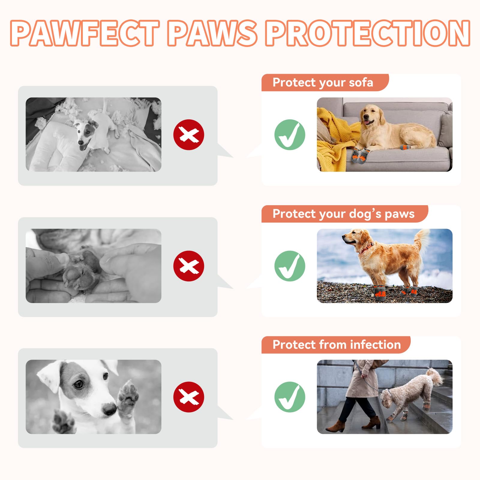 Bottes Furrtripsy patte-chien exterieures, légères et adaptées pour randonnée et camping.
