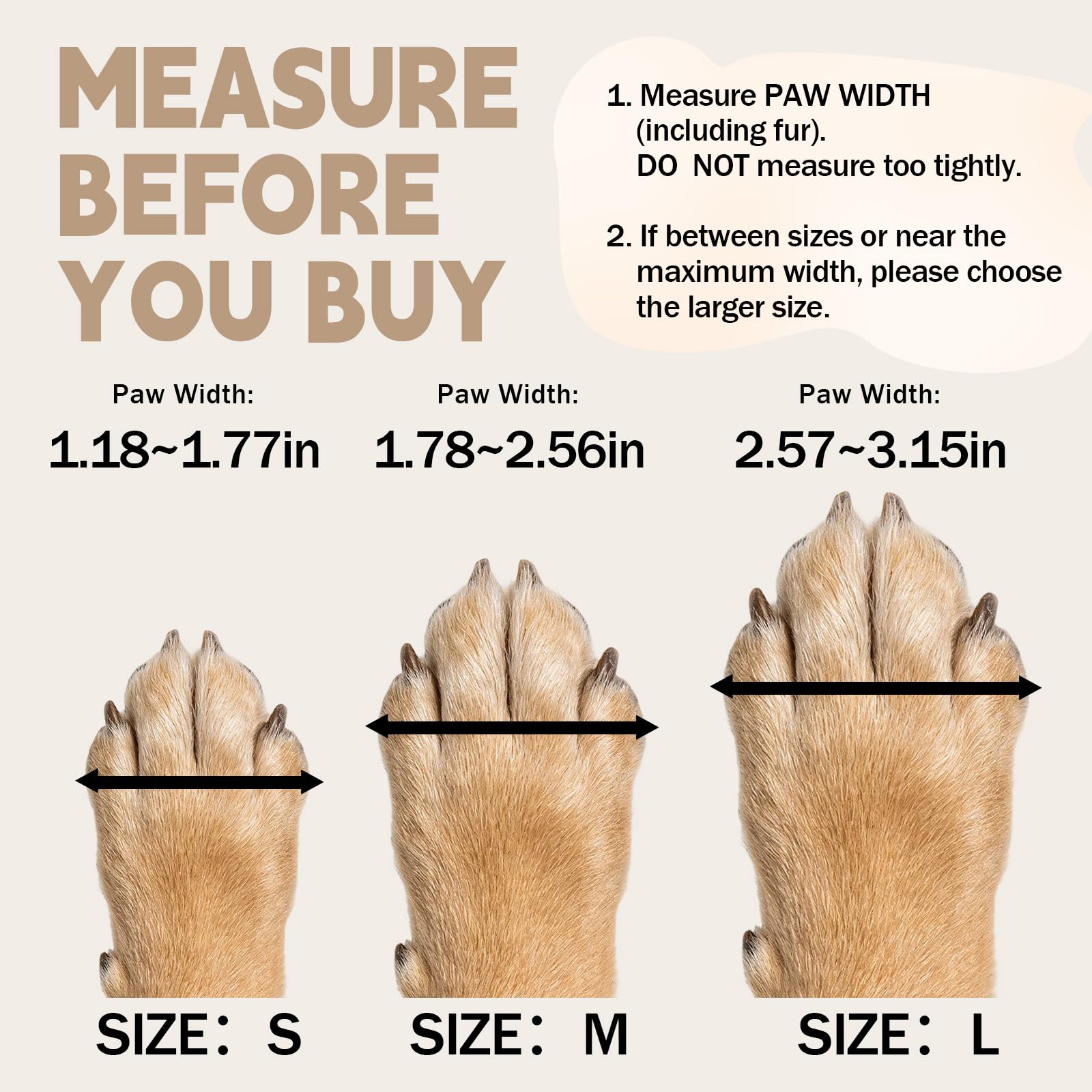 Chaussures pour pattes Furrtripsy avec fermeture velcro ajustable assurant un ajustement sûr