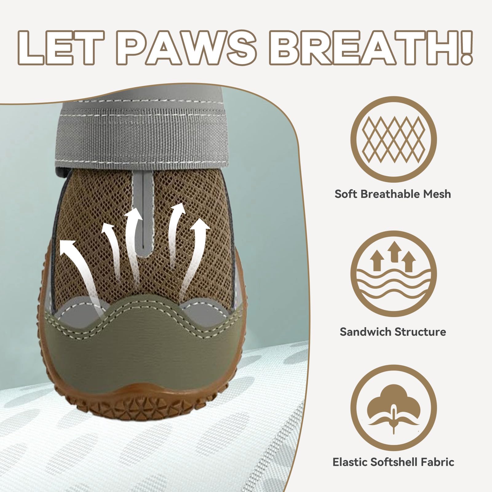 Bottes Furrtripsy triple couche respirables pour plus de confort et de liberté.