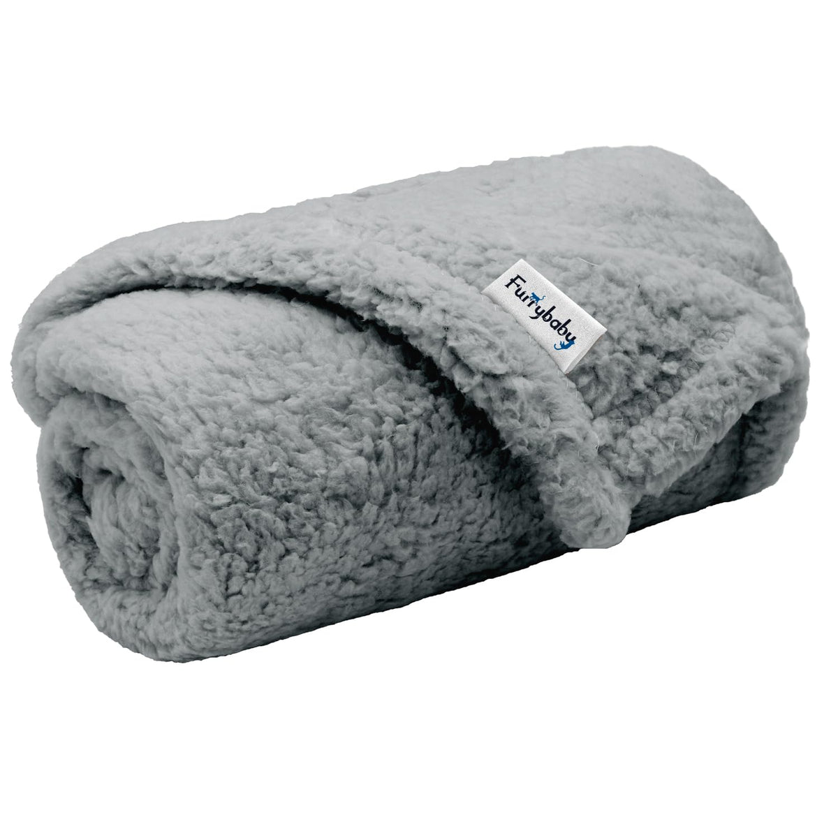 Furrybaby couverture petit chien gris 24x32 offre douceur et chaleur pour les compagnons.