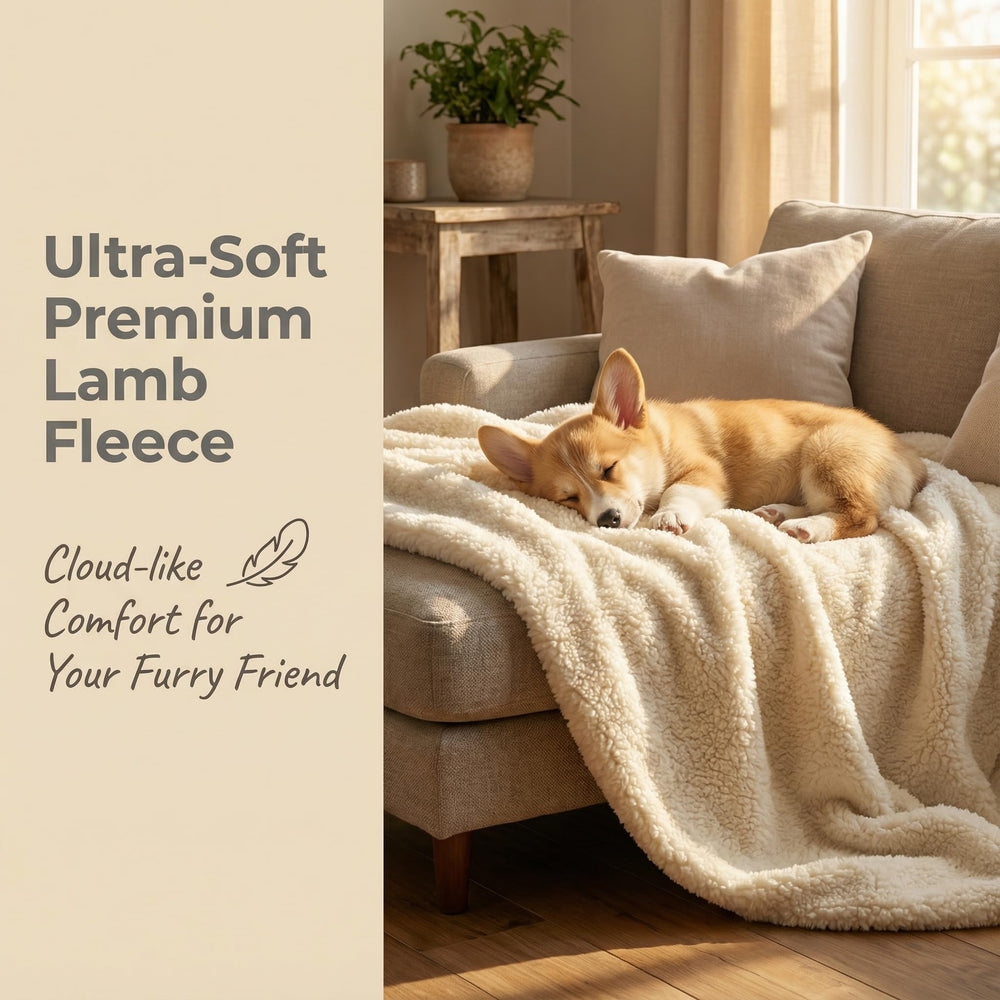Texture sherpa douce furrybaby, pour un repos cosy et réconfortant.