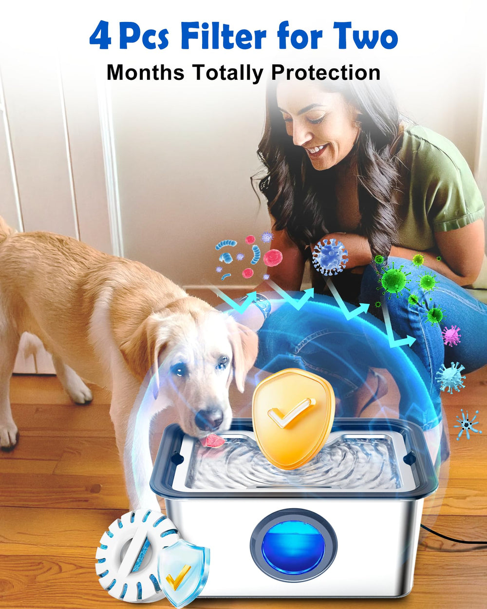 FurryPlanet compatibilité fontaine grande taille adaptée pour foyers multi-animaux.
