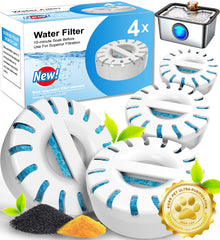 FurryPlanet filtre élément pack pour fontaine chien 12l purification efficace.