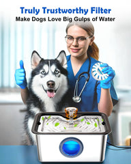 FurryPlanet filtre purification profonde 6en1 eau plus limpide et sûre.