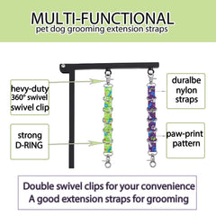 FURSDOLY boucle toilettage chien violette offre ajustement flexible pour votre chien.