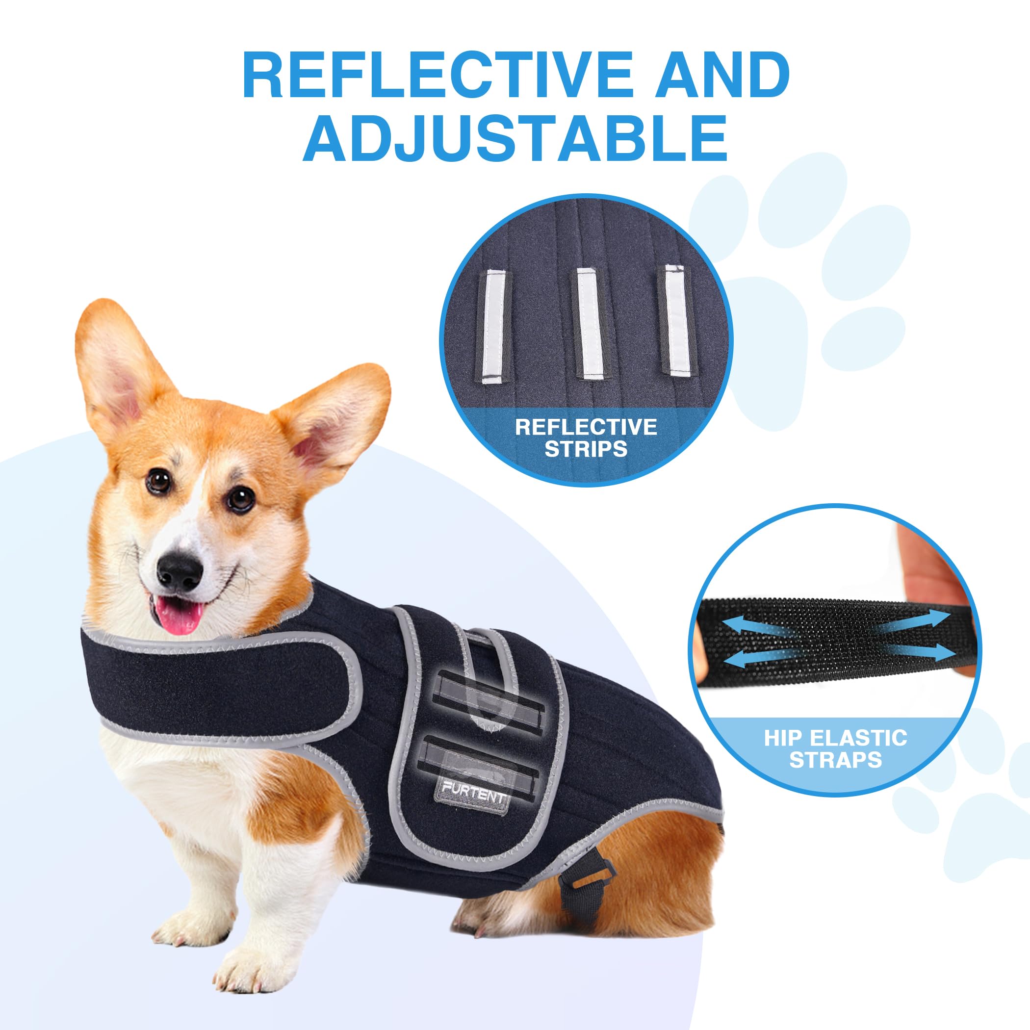 Furtent brace-dos-chien entretien facile: lavage à la main et réutilisation.