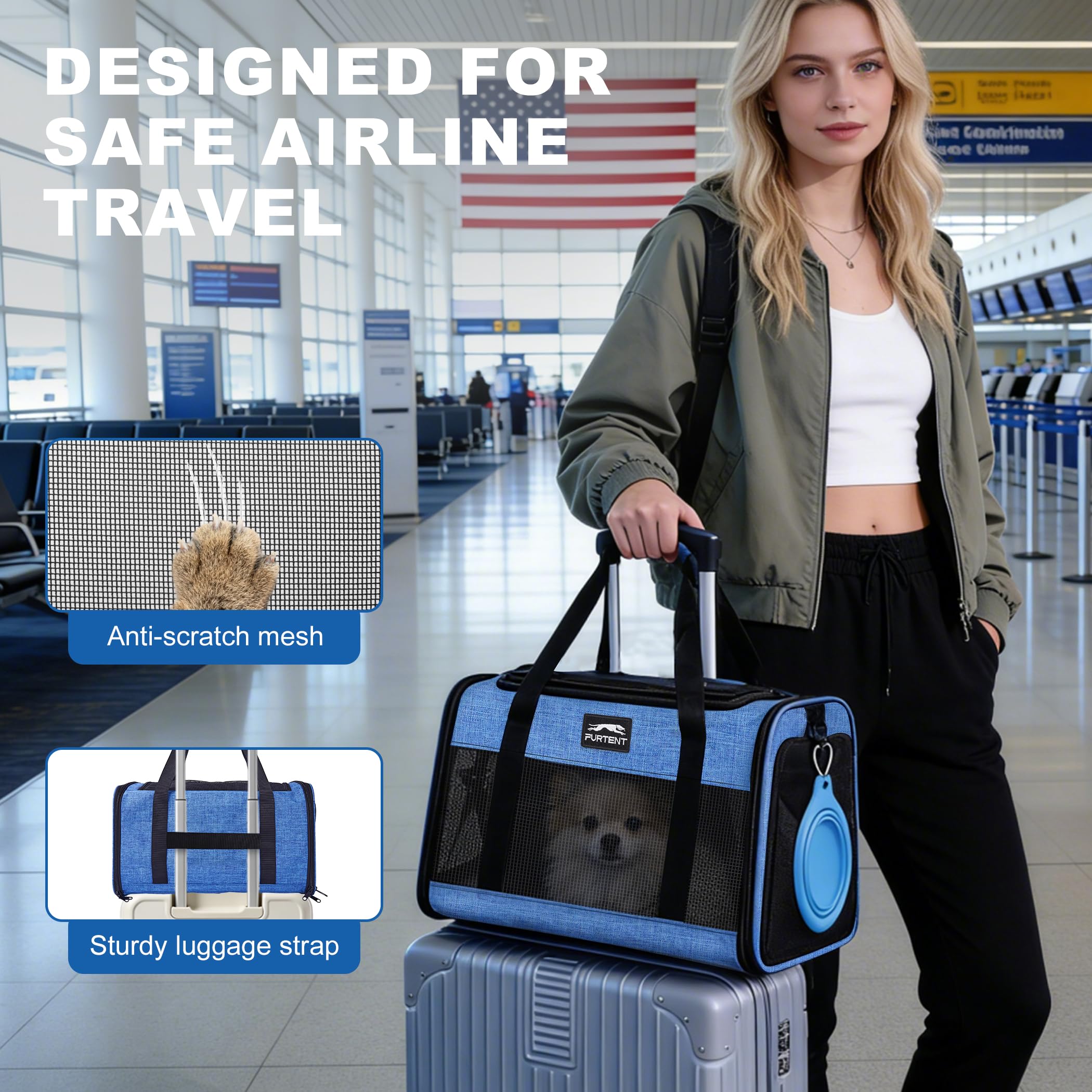 Furtent pliage compact pour rangement après le voyage.