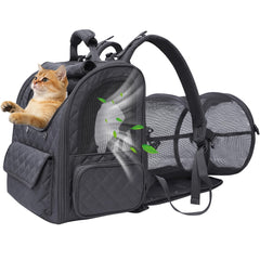 Furtent sac d animal tunnel extensible offrant un espace de repos.
