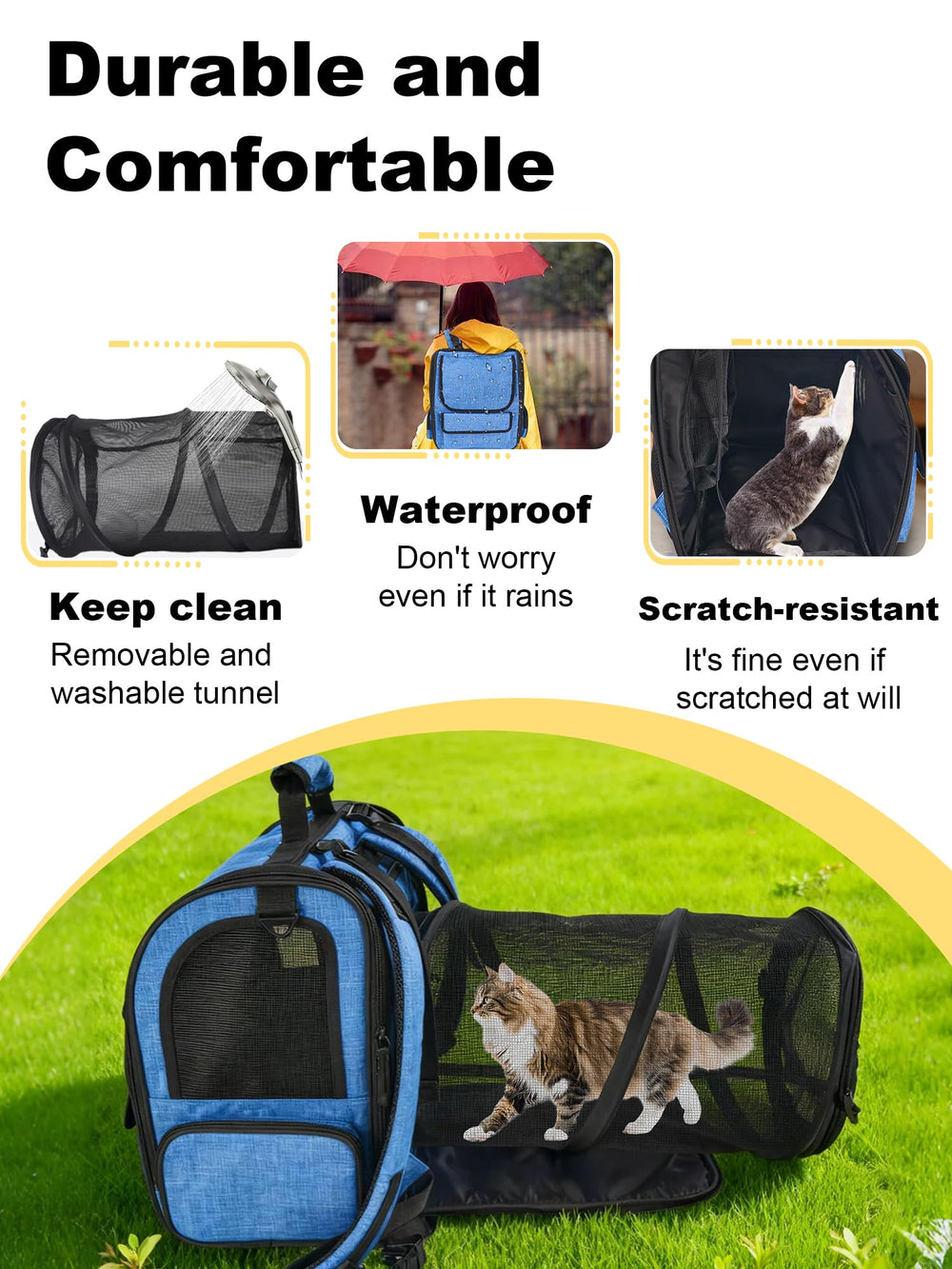 Furtent sac-porteur-chat sangle-bagage : attache pratique sur un bagage pour voyager.