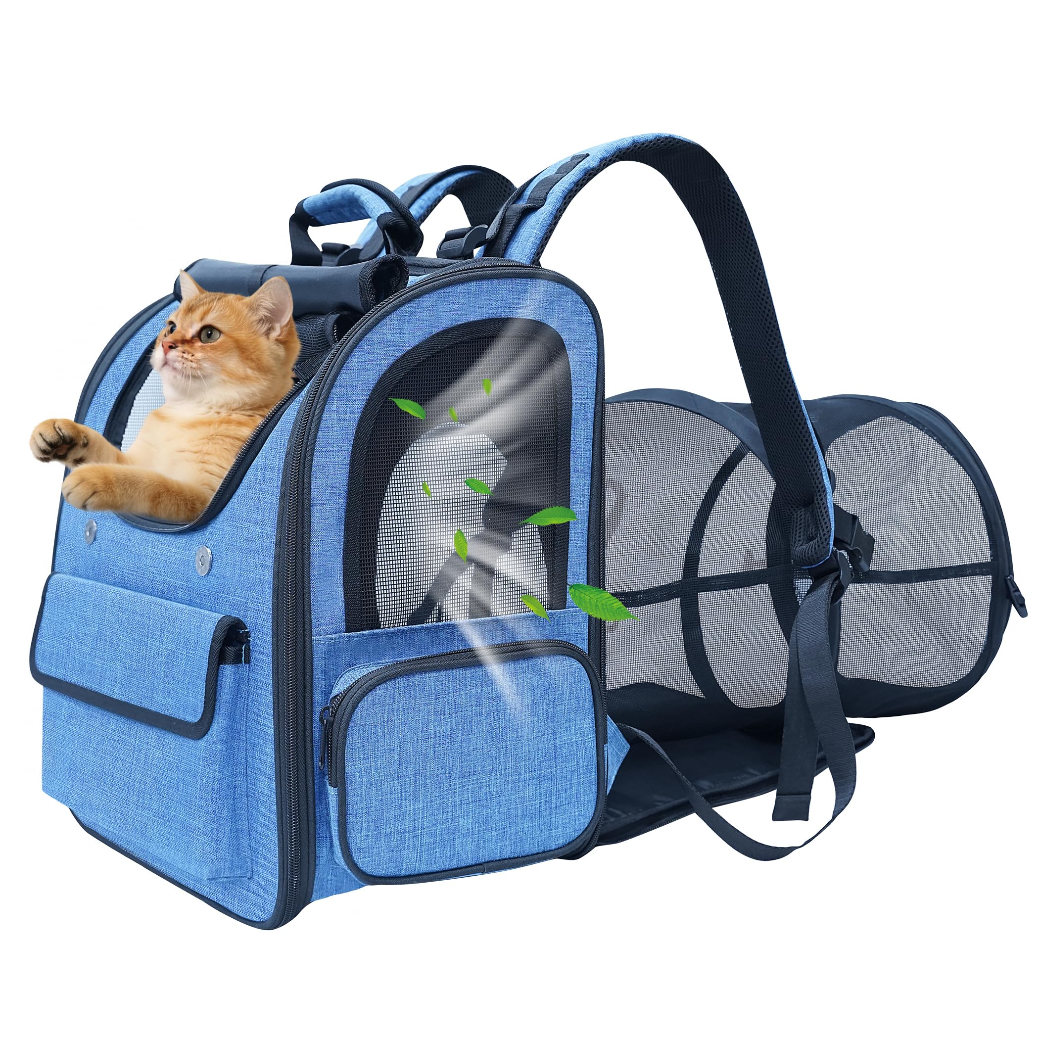 Furtent sac-porteur-chat tunnel-extension : espace sécurisé pour votre animal en déplacement.