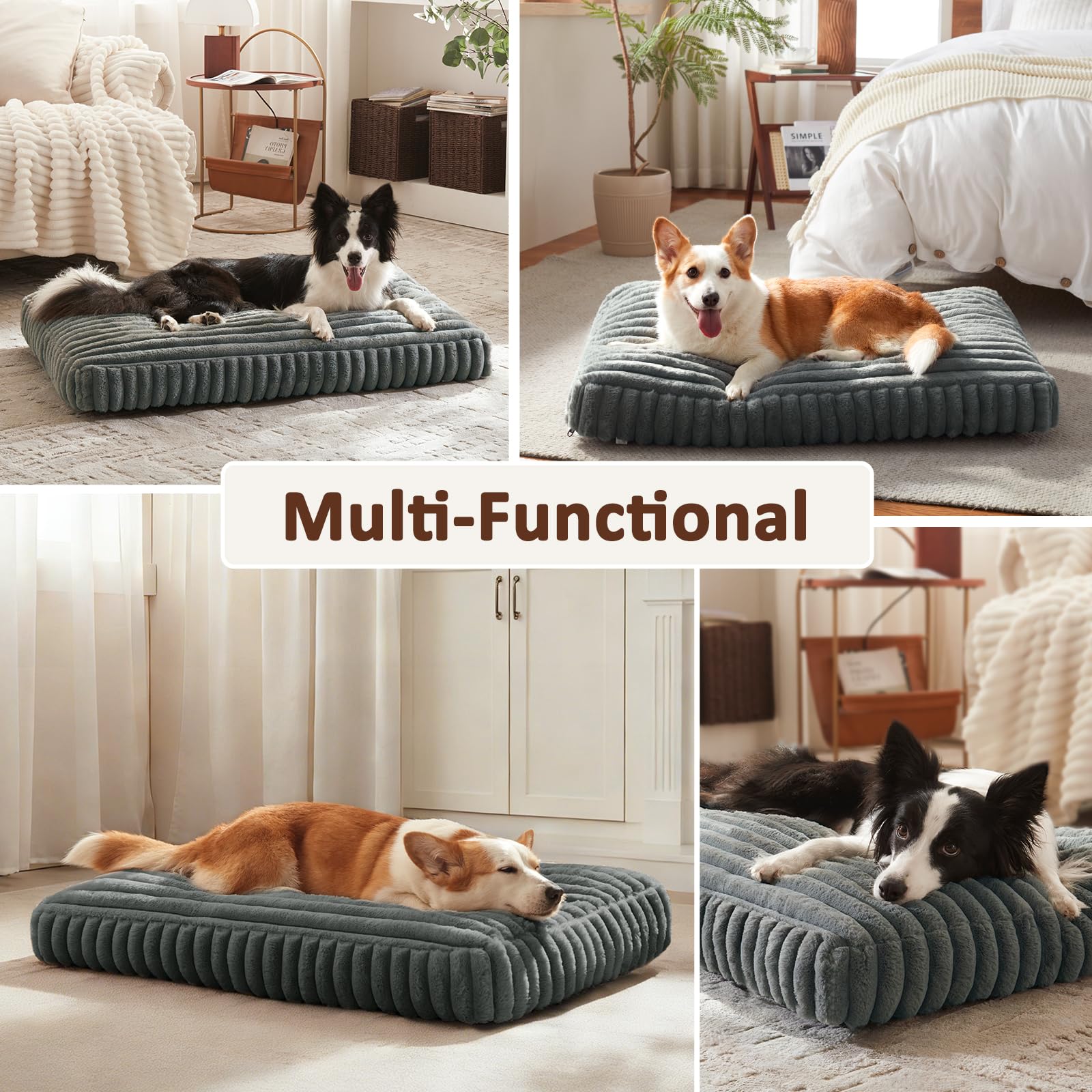 Fond antidérapant sur le lit FURTIME, stabilité lors des repos.