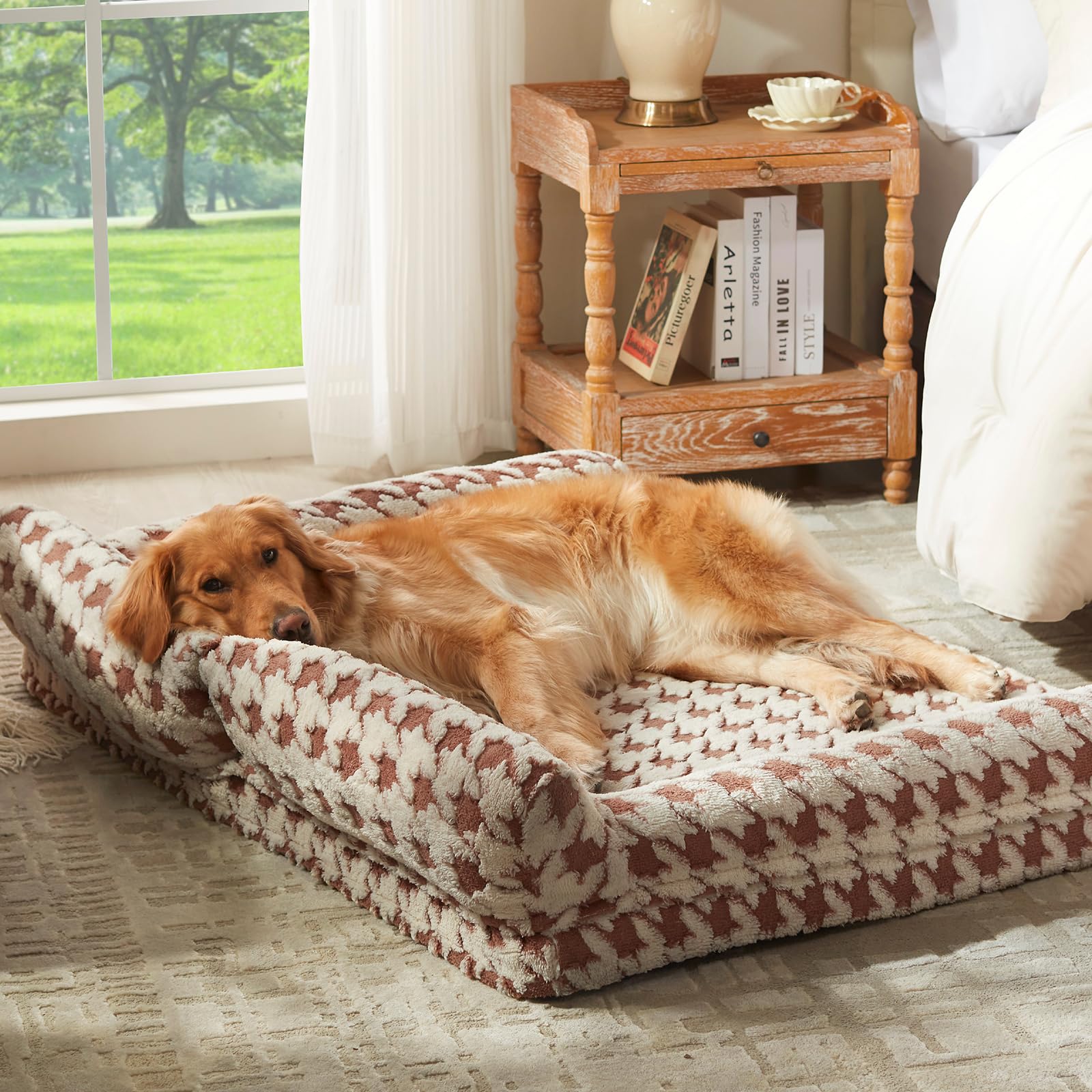 Confort quotidien FurTIME pour les chiens de grande race lors des siestes.