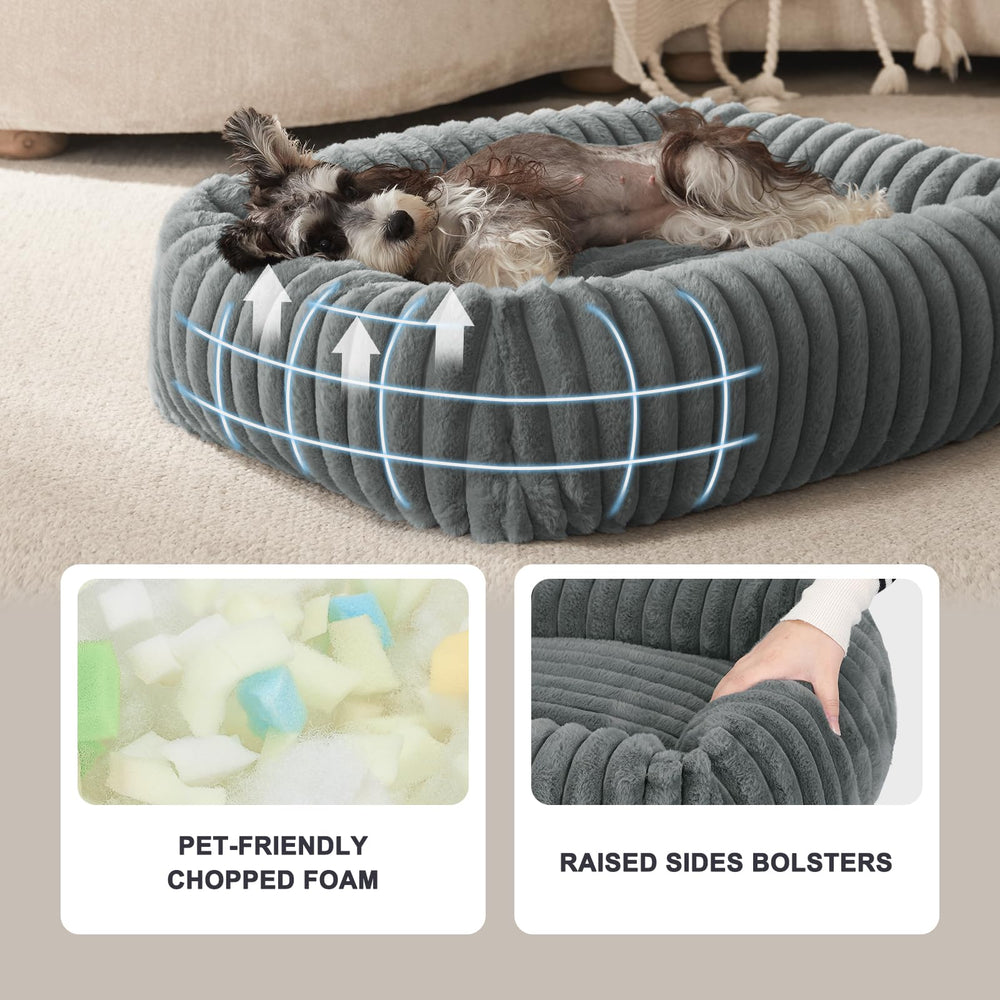 Imitation fourrure FURTIME apportant chaleur et douceur.