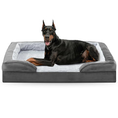 Lit Furtime orthopédique extragrande offrant un soutien ciblé pour les grands chiens.