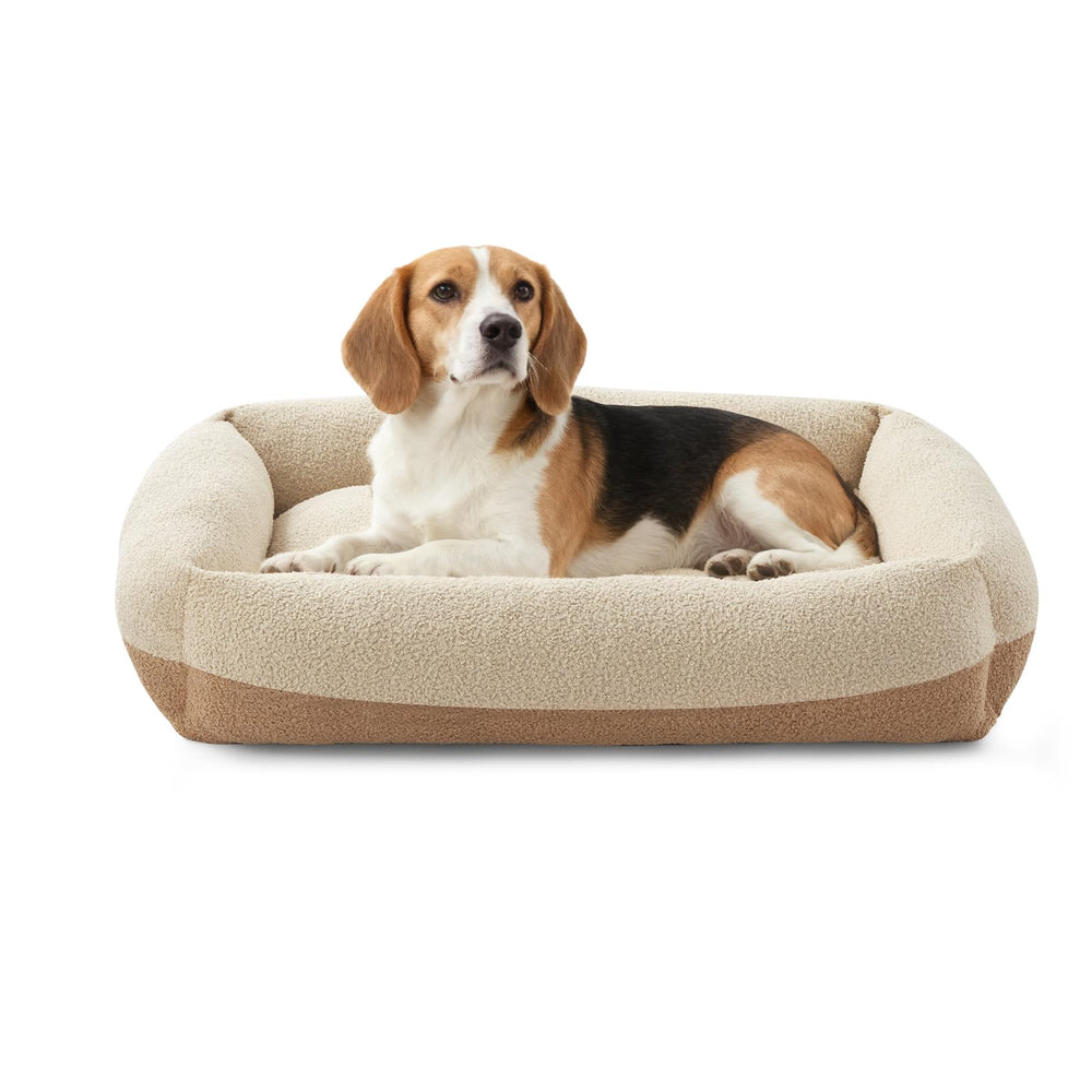Lit Furtime pour chien, rectangle doux offrant un soutien confortable.