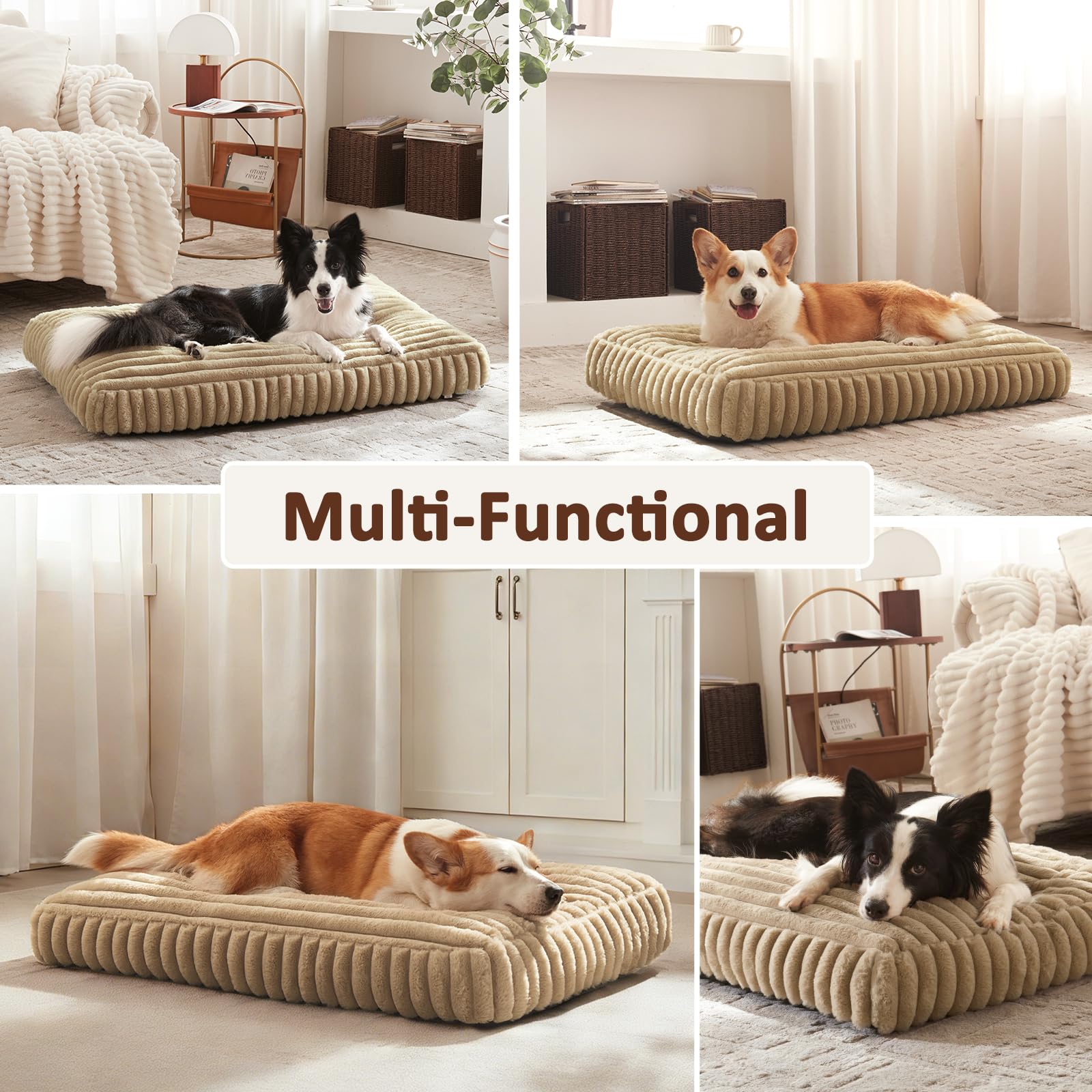 Lit grand Furtime 35x23x4 pour chiens jusqu'à 70 lb.